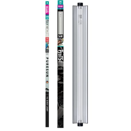 Arcadia | Pro T5 UVB Kit | UVB fénycső készlet hüllők és madarak számára 2,4 % – 54 W 