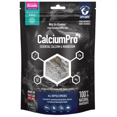 Arcadia | CalciumPro-Mg | Magnéziummal dúsított calcium hüllők részére- 450 g