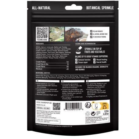 Arcadia | EarthPro DragonFuel | Szárított növénykeverék rovar-és növényevő hüllők számára – 125 g