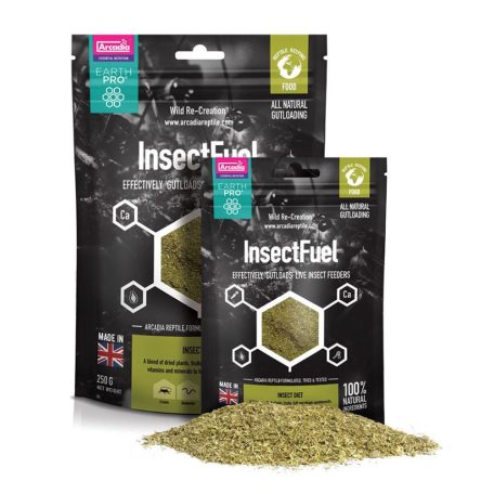 Arcadia | EarthPro InsectFuel | Természetes eredetű eleségállat-táp spirulinával és kalciummal – 250 g