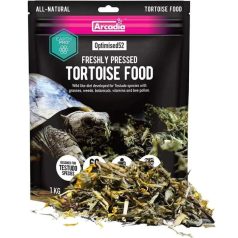   Arcadia | EarthPro Optimised52 Tortoise Food | Teljes értékű, hidegen sajtolt növényi eledel szárazföldi teknősök számára – 1 kg