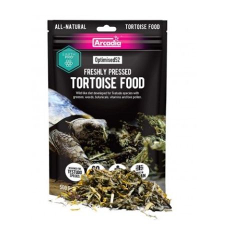 ARCADIA | EARTHPRO OPTIMISED52 TORTOISE FOOD | Teljesértékű táp szárazföldi teknősöknek - 500 g