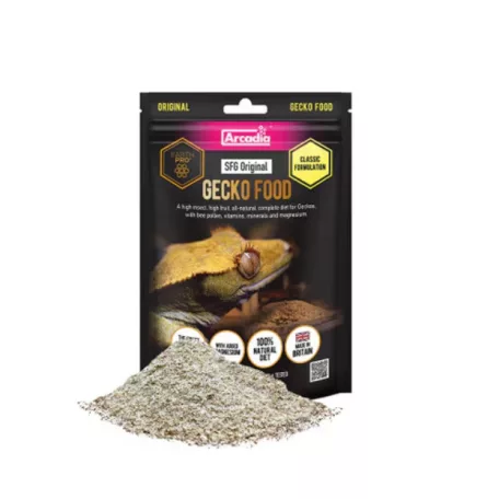 Arcadia | EarthPro StickyFoot Gold Original | Teljes értékű, gyümölcsalapú táp gekkók számára – 180 g