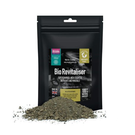 Arcadia | Earth Pro Bio-Revitaliser | Bioaktív talajtáp ásványi anyagokkal hüllők és kétéltűek számára – 450 g