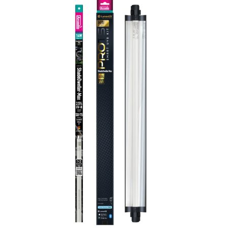 Arcadia | Lumenize Pro T5 UVB MAX Kit Shadedweller | Alacsony UVB-kibocsátású fénycső szett nappali és éjszakai hüllők számára 2,5% - 14 W 