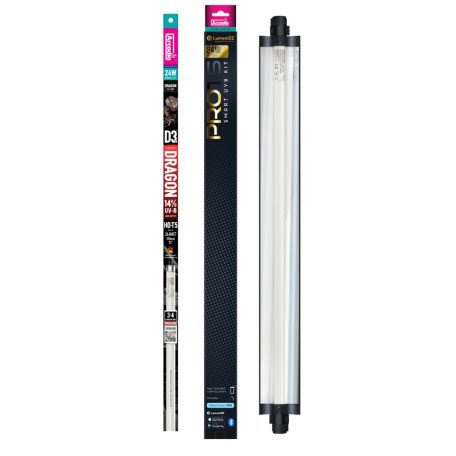 Arcadia | Lumenize Pro T5 UVB Kit | UVB fénycső szett D-vitamin termelést segítő világítás sivatagi hüllőknek 14 % - 24 W