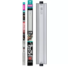   Arcadia | PRO T5 UVB Kit | Magas teljesítményű T5 UVB fénycső készlet hüllők számára 14% - 24 W/550 mm