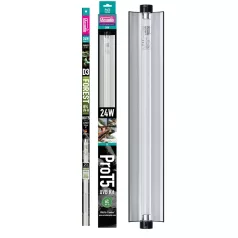   Arcadia | PRO T5 UVB Kit | Magas teljesítményű T5 UVB fénycső készlet hüllők számára 6% - 24 W/550 mm