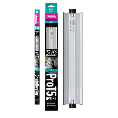 Arcadia | ProT5 UVB Kit Shadedweller | Kompakt UVB fénycső szett árnyékkedvelő hüllőknek 7% - 8 W