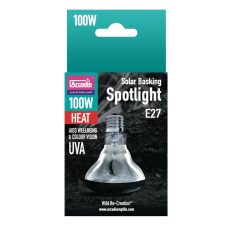   Arcadia | Solar Basking Spotlight | Intenzív UVA melegítő izzó hüllők terráriumába - 100 W