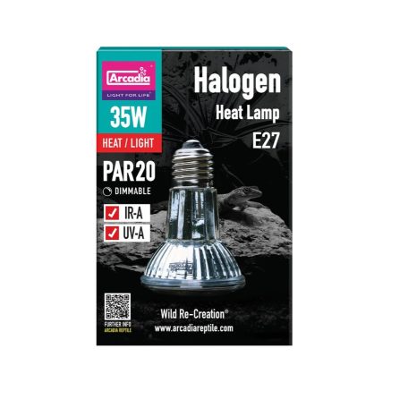 Arcadia | Halogen Basking Spot | Halogén melegítő izzó terráriumi hüllők számára (E27) - 35 W