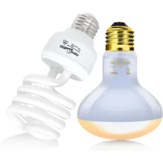   Repti Zoo | Tropical Set | Trópusi világítás szett – 5.0 UVB (26 W) + melegítő izzó (100 W)