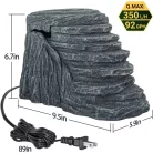 Repti Zoo | Teknőskimászó vízszűrővel | Beépített vízszűrős napozó és pihenőplatform vízi teknősöknek – 24×15×17 cm