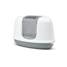 Savic Nestor Corner | sarok macska WC, szürke-fehér 58,5x45,5x40cm