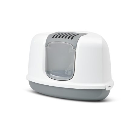 Savic Nestor Corner | sarok macska WC, szürke-fehér 58,5x45,5x40cm