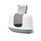 Savic Nestor Corner | sarok macska WC, szürke-fehér 58,5x45,5x40cm