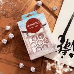 Japanese Dice Set: Blue Star Lotus kocka szett