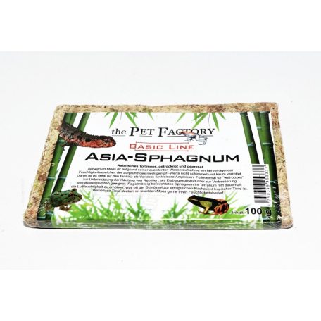 The Pet Factory Asia Sphagnum | Prémium préselt tőzegmoha terráriumokhoz – 100 g