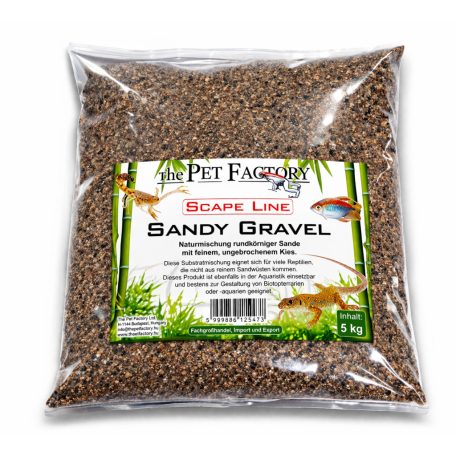 The Pet Factory Sandy Gravel | Természetes homokos kavics aljzat – 2 kg