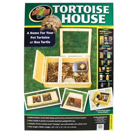 Zoomed Tortoise House 91×61×30,5 cm (TTH-1) | Prémium szárazföldi teknős ház