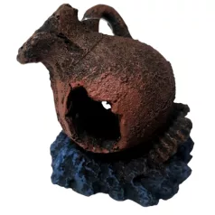 Dekor műgyanta amfóra, akváriumi dekoráció - 10x8 cm