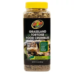   Zoo Med Grassland Tortoise Crumbles | Aprított szárazföldi teknős táp növendék és kistestű fajoknak – 454 g