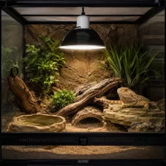   Zoo Med Deluxe Porcelain Clamp Lamp | Porcelánfoglalatos búrás lámpa rögzítőcsipesszel – 25 cm / 250 W