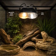 Zoo Med Mini Deep Dome | Mini dupla lámpatest - 2x100 W