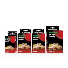   HabiStat | Red Night Spot Lamp | Vörös éjszakai melegítő izzó éjszakai hüllők terráriumába - 75 W