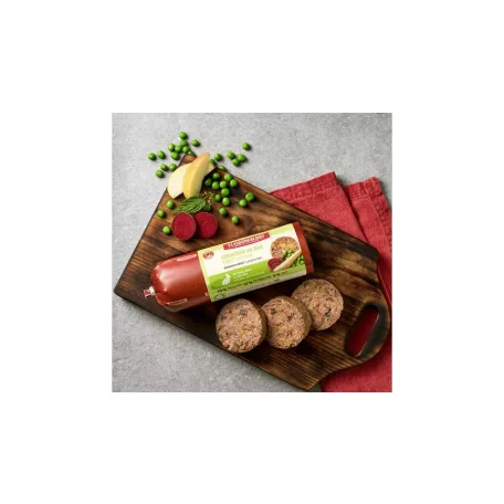Meatlove | Nyúl marhával | Prémium párolt menü borsóval, körtével és céklával – 400 g