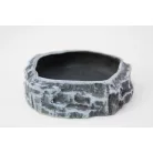 Kerámia etetőtál peremes - kerek - m