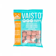   Mush | Vaisto Puppy Ice Blue | Komplett szárnyasmentes kölyök BARF menü (Marha, Rénszarvas, Lazac) – 800 g