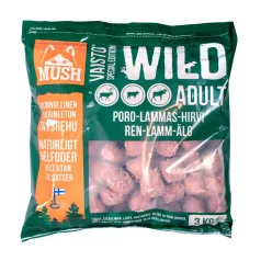   Mush | Vaisto Adult Wild | Komplett BARF menü (Rénszarvas, Bárány, Jávorszarvas) – 3 kg