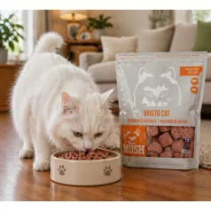   Mush | Vaisto Cat White | Komplett BARF menü cicáknak (Marha, Sertés) – 800 g