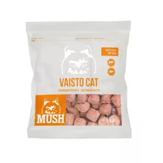   Mush | Vaisto Cat White | Komplett BARF menü cicáknak (Marha, Sertés) – 3 kg