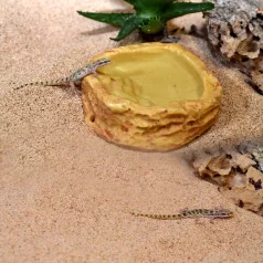   HabiStat | Sandstone Water Dish | Természetes hatású itatótál hüllők számára - S