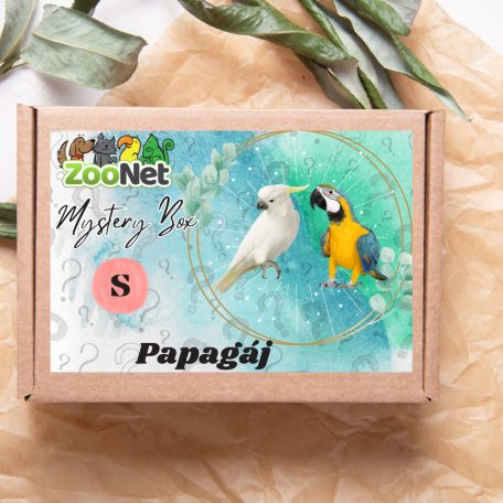 Mystery Box ajándékdoboz Közepes és óriás papagájoknak – S