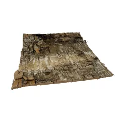   Természetes nyírfa kéreg dekorációs lap | Terráriumi háttérépítő elem – 20x20 cm - 1 db