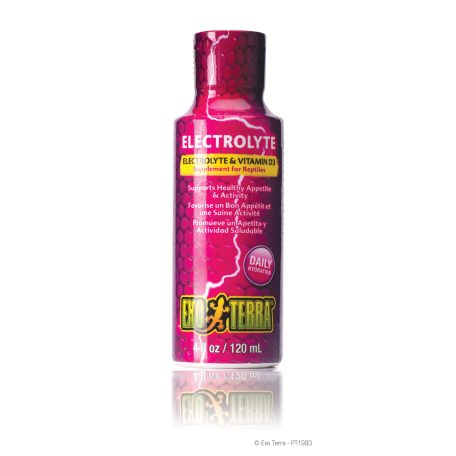 Exo Terra Electrolyte + D3 | Táplálékkiegészítő - 120 ml