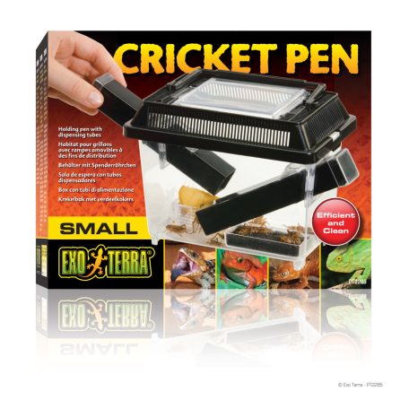 ExoTerra Cricket Pen | Eleségállat tartó adagoló csővel - S