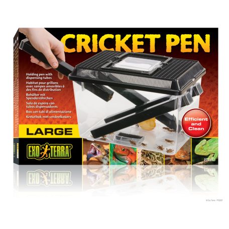 ExoTerra Cricket Pen | Eleségállat tartó adagoló csővel - L