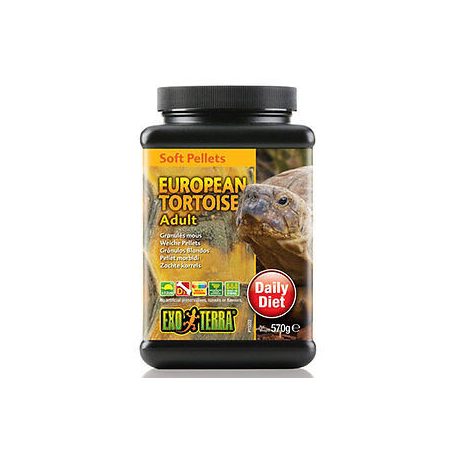 Exo terra European Tortoise food Adult | Európai teknős pellet táp felnőtt állatoknak - 570 g