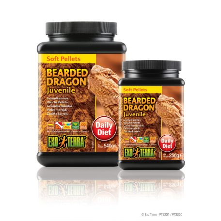 Exo Terra Bearded Dragon Juvenile Food | Szakállas agáma táp fiatal állatoknak - 250 g