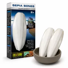   Exo Terra | Sepia Bones | Természetes szépiacsont étrendkiegészítő hüllőknek és kétéltűeknek – 2 db