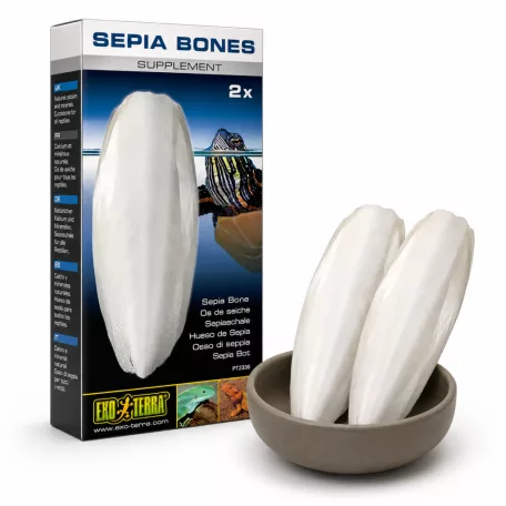 Exo Terra | Sepia Bones | Természetes szépiacsont étrendkiegészítő hüllőknek és kétéltűeknek – 2 db