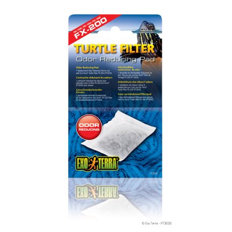 Exo Terra Turtle Filter Odor Reducing Pad | Szagcsökkentő betét Exo Terra Turtle Filter FX-200 (PT3630) szűrőhöz.