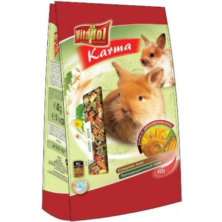 Vitapol Karma Complett | Teljes értékű nyúltáp - 400 g