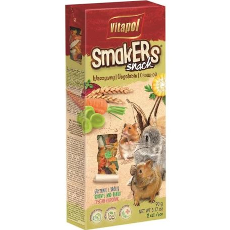 Vitapol Smakers | Prémium rúd rágcsálóknak | Zöldséges - 90 g